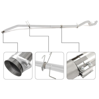 4 Inches Turbo Back Downpipe Exhaust System Kit & Bracket For 1994-1997 Ram Cummins 5.9L