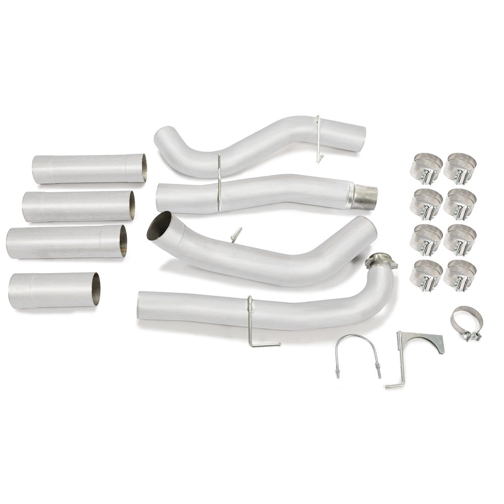 5 Inches DOWNPIPE BACK SINGLE ALUMINIZED NO MUFF 2015-2016 Sierra Silverado 2500/3500 6.6L Duramax