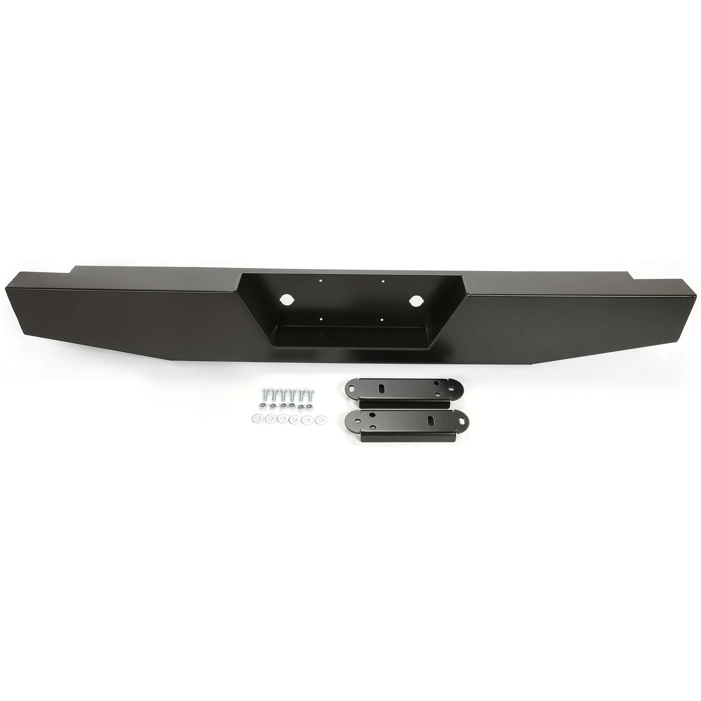 Full Size Steel Rear Bumper For 1973-1997 Ford F150 F250 F350 F-Series