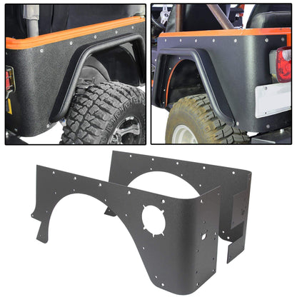 Side fender flares For 1997-2006 Jeep Wrangler TJ Rocker Guards detail