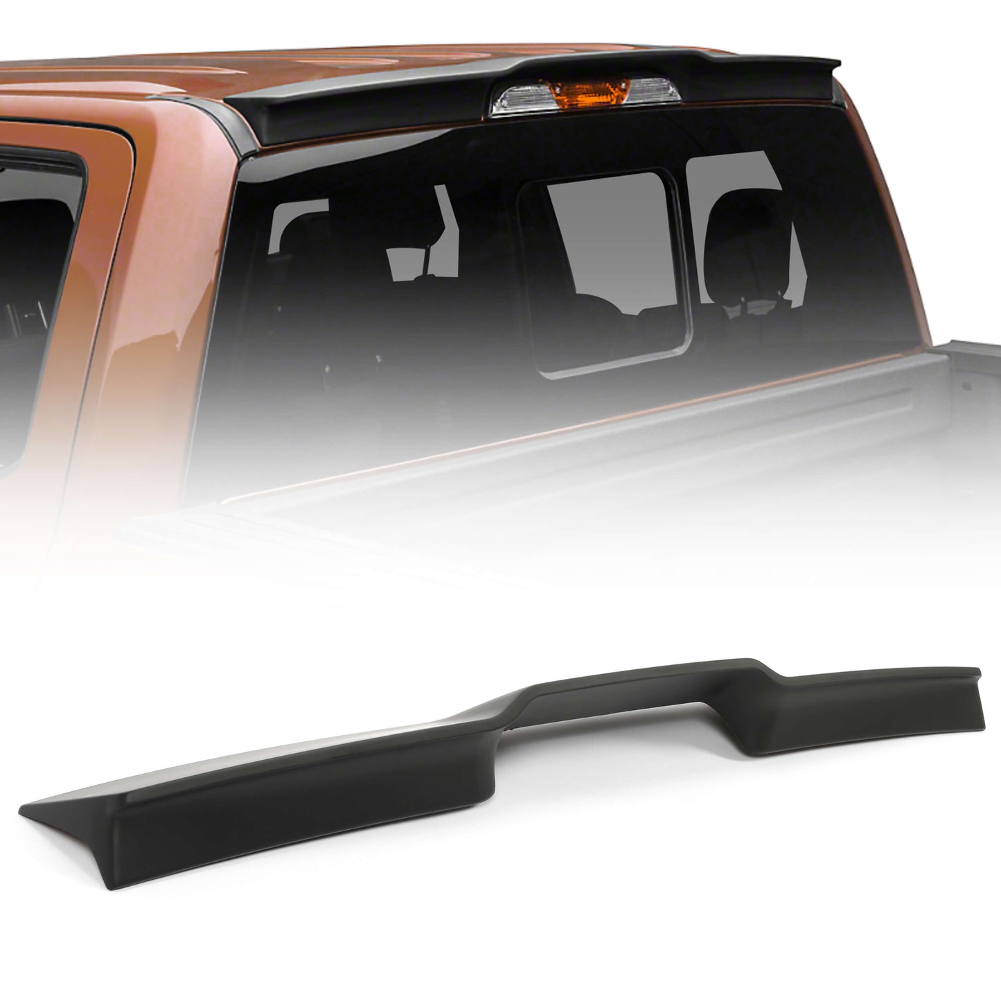 Cab Top Roof Spoiler Wing Compatible with 2009-2014 Ford F150 F-150 All Cab Sizes Pickup Truck Headache Spoiler
