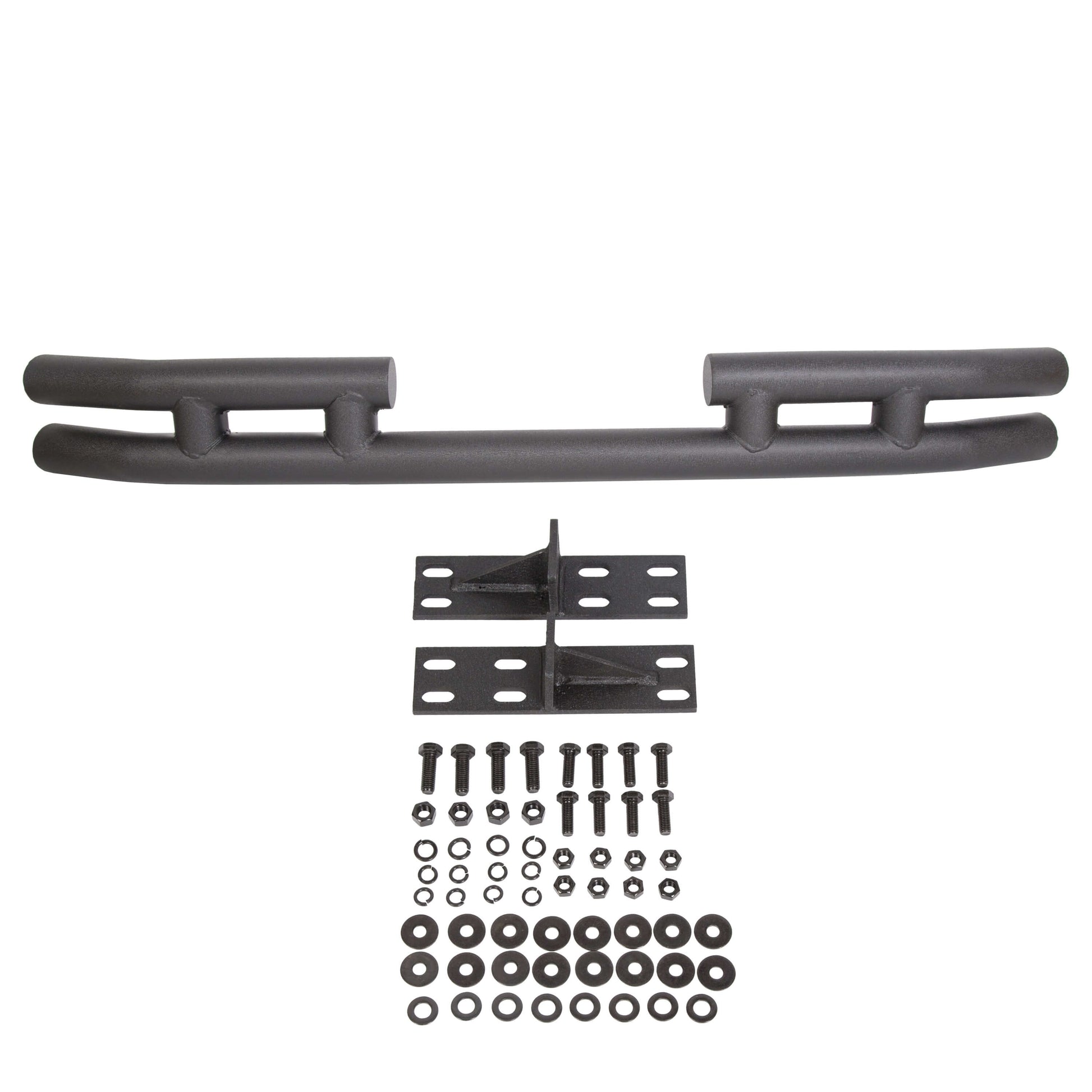 Trailer For Jeep Wrangler Black Double Tube Rear Bumper family photo