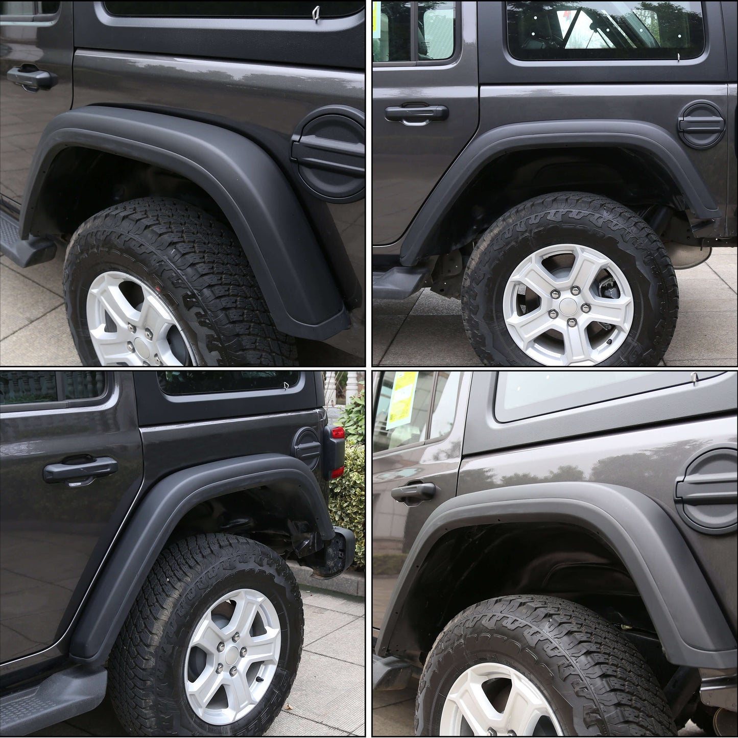 Rear Fender Flares with Inner Liners for 2018-2020 Jeep Wrangler JL