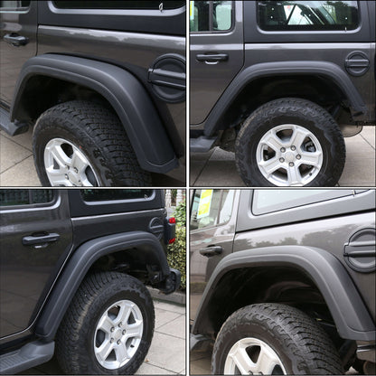 Rear Fender Flares with Inner Liners for 2018-2020 Jeep Wrangler JL