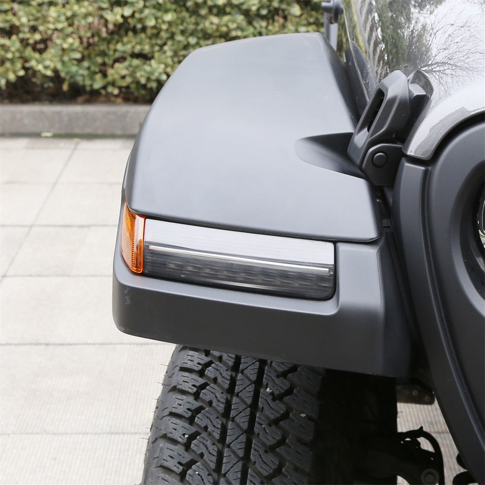 Clear LED Fender Daytime Running Turn Signal Lights For 2018-2020 Jeep Wrangler JL