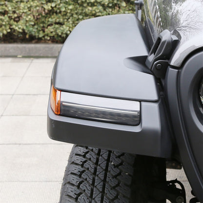 Clear LED Fender Daytime Running Turn Signal Lights For 2018-2020 Jeep Wrangler JL