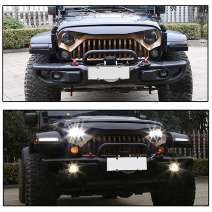 Front Bumper for 2018-2020 Jeep Wrangler JL Rubicon &2020 Gladiator w/LED Fog Lights