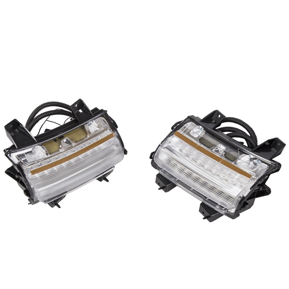 Front Fender Flare Wheel Eyebrow Lights For 2018-2020 Jeep Wrangler JL