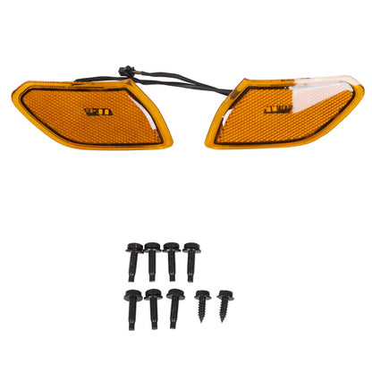 Front Fender Flare Wheel Eyebrow Lights For 2018-2020 Jeep Wrangler JL