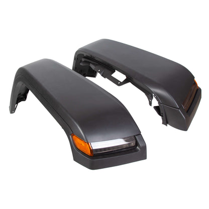 Front Fender Flares with Lights & Inner Liners for 2007-2018 Jeep Wrangler JK