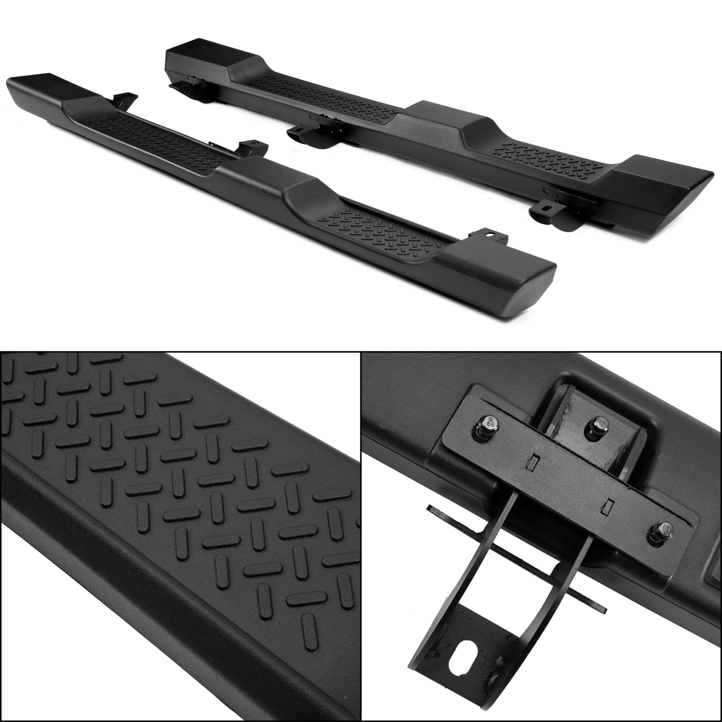 Running Board Side Steps for 2007-2018 Jeep Wrangler JK Unlimited 4 Door