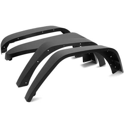 Flat Fender Flares for 2018-2023 Jeep Wrangler JL & JL Unlimited 2 Door & 4 Door