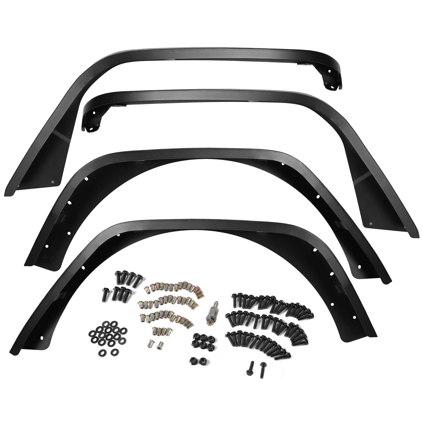 Flat Fender Flares for 2018-2023 Jeep Wrangler JL & JL Unlimited 2 Door & 4 Door