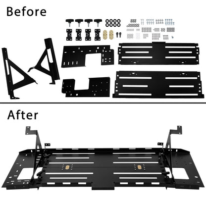 Rear Foldable Luggage Storage Carrier Rack Steel For 2007-2018 Jeep Wrangler JK 4DR