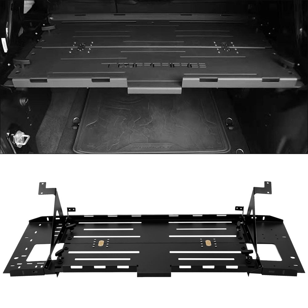 Rear Foldable Luggage Storage Carrier Rack Steel For 2007-2018 Jeep Wrangler JK 4DR
