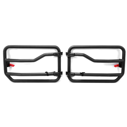 Half Doors Front Tubular Tube Doors for 2018-2021 Jeep Gladiator & Jeep JL Wrangler