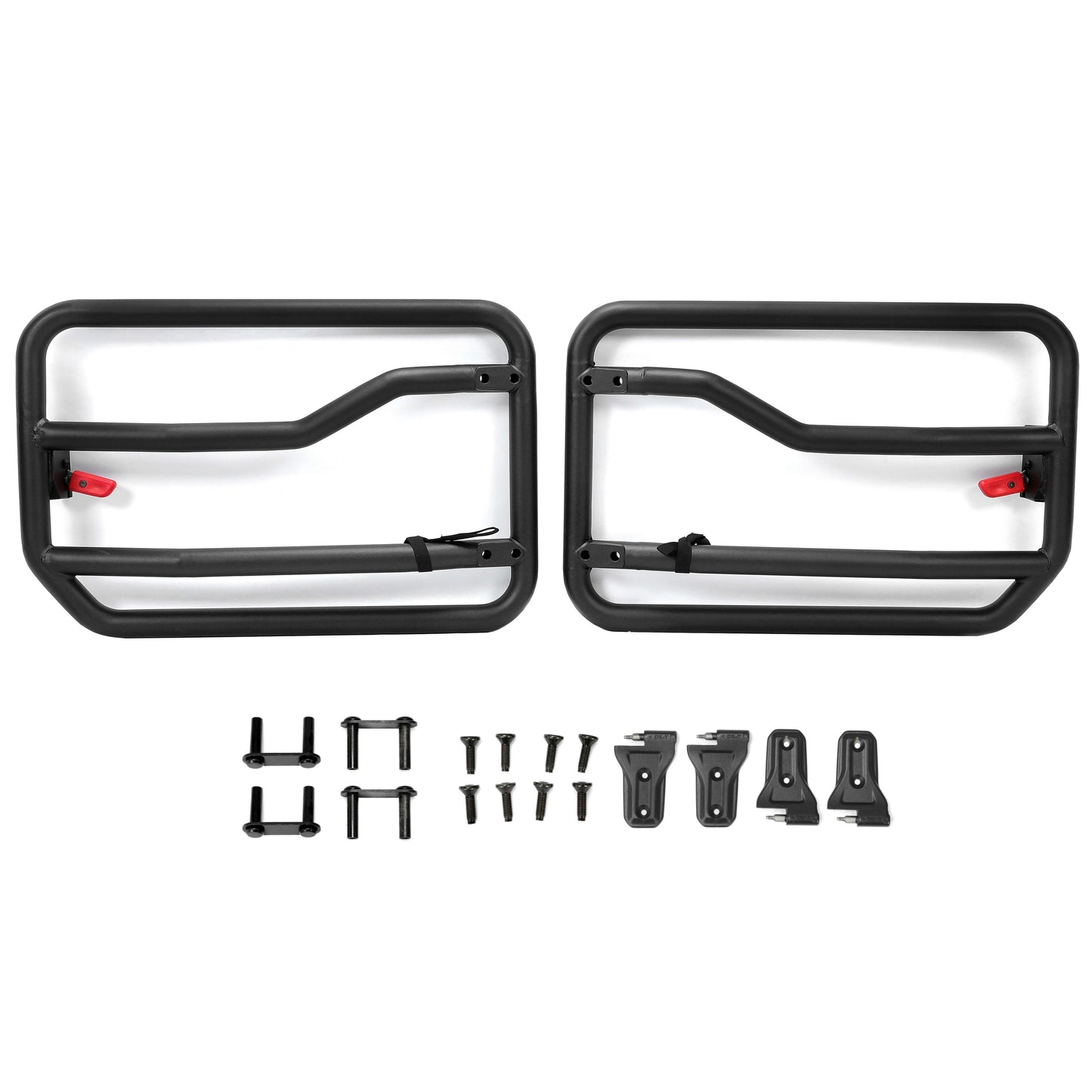 Half Doors Front Tubular Tube Doors for 2018-2021 Jeep Gladiator & Jeep JL Wrangler