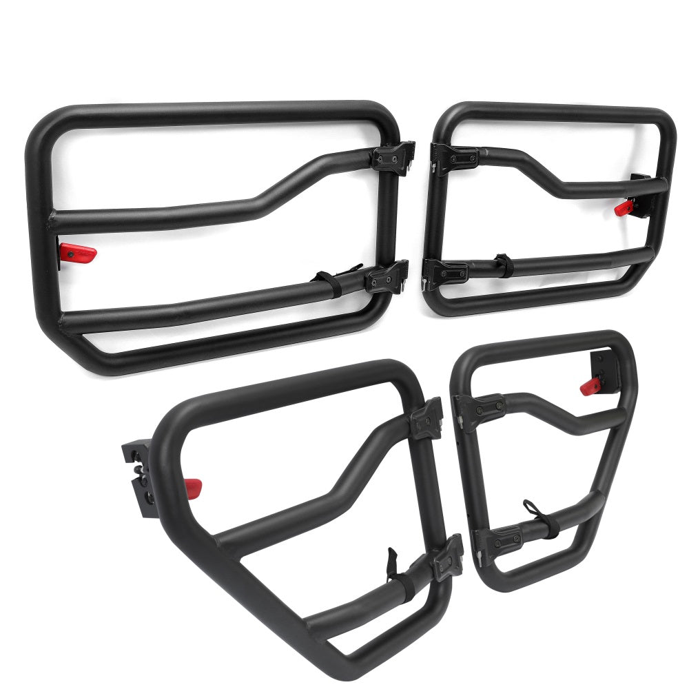 Front&Rear Tube Door Kit For 2018-2021 Jeep Gladiator & JL Wrangler (4-door)