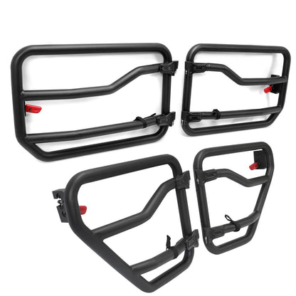 Front&Rear Tube Door Kit For 2018-2021 Jeep Gladiator & JL Wrangler (4-door)
