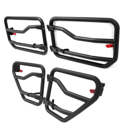 Front&Rear Tube Door Kit For 2018-2021 Jeep Gladiator & JL Wrangler (4-door)