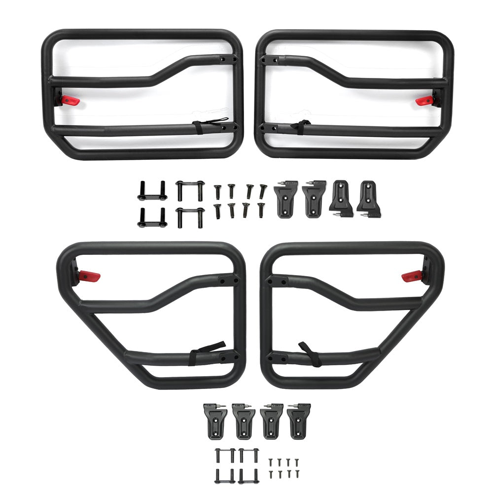Front&Rear Tube Door Kit For 2018-2021 Jeep Gladiator & JL Wrangler (4-door)