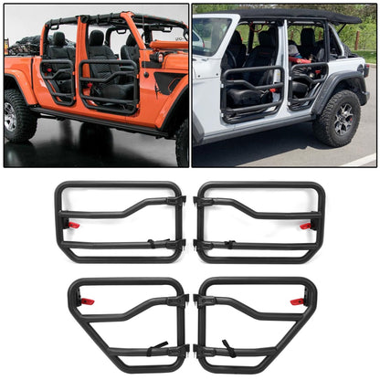 Front&Rear Tube Door Kit For 2018-2021 Jeep Gladiator & JL Wrangler (4-door)