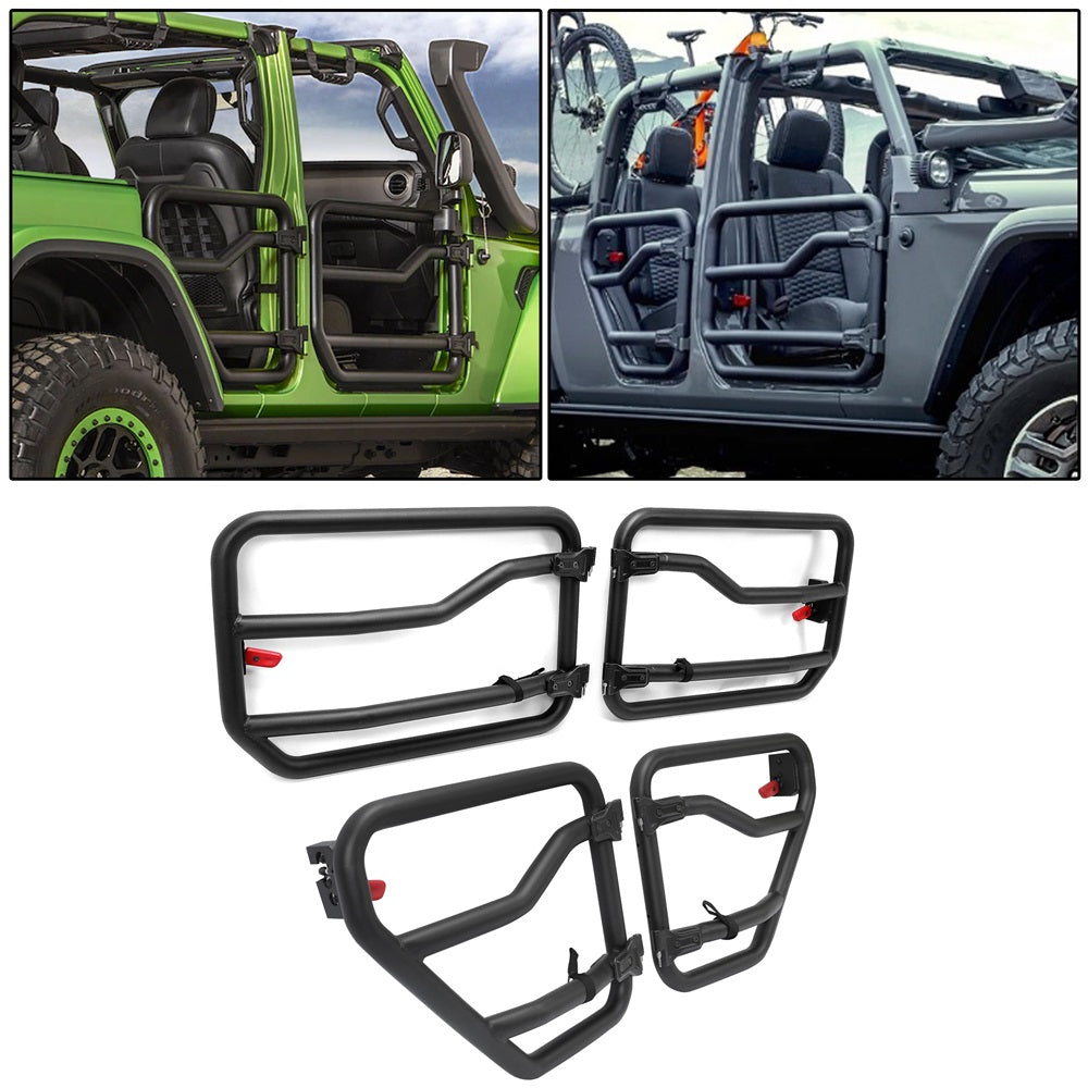 Front&Rear Tube Door Kit For 2018-2021 Jeep Gladiator & JL Wrangler (4-door)