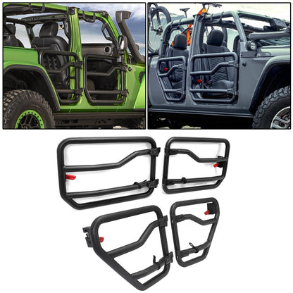 Front&Rear Tube Door Kit For 2018-2021 Jeep Gladiator & JL Wrangler (4-door)