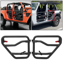 Half Doors Rear Tubular Tube Doors for 2018-2021 Jeep Gladiator & Jeep JL Wrangler