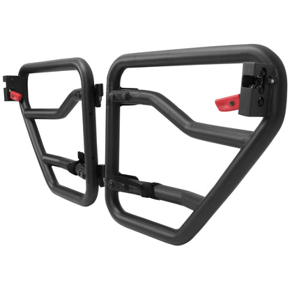 Half Doors Rear Tubular Tube Doors for 2018-2021 Jeep Gladiator & Jeep JL Wrangler
