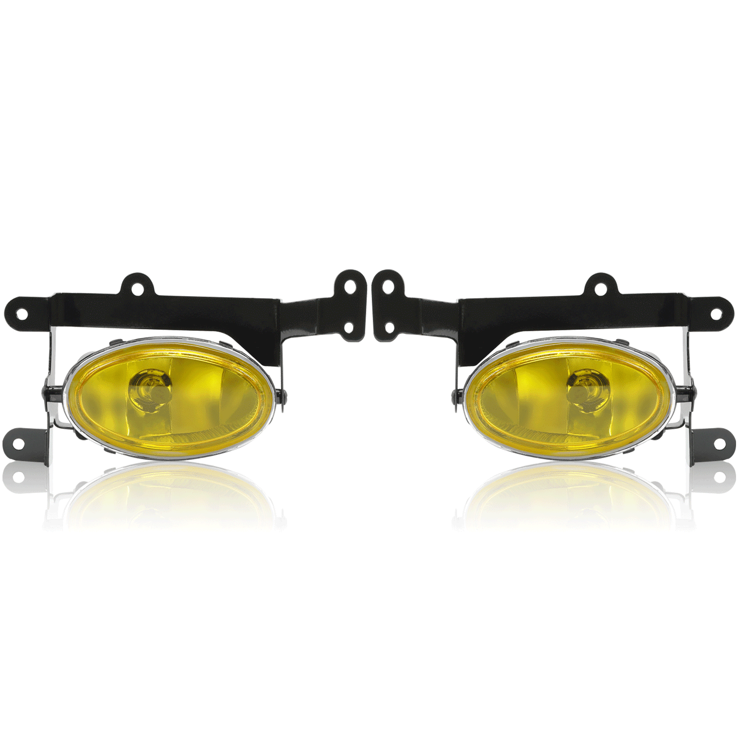 Front Bumper Driving Fog Lights Compatible with 2006-2008 Honda Civic 2Dr Coupe Lamps with Switch Pair (Yellow Lens ) Replace for HO2890114 08V31-SVA-111