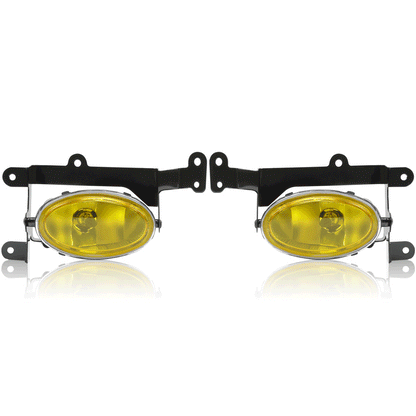 Front Bumper Driving Fog Lights Compatible with 2006-2008 Honda Civic 2Dr Coupe Lamps with Switch Pair (Yellow Lens ) Replace for HO2890114 08V31-SVA-111