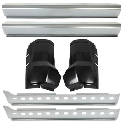 Outer Inner Rocker Panels& Cab Corner For 2002-2008 Dodge Ram 1500/2500 Quad Cab